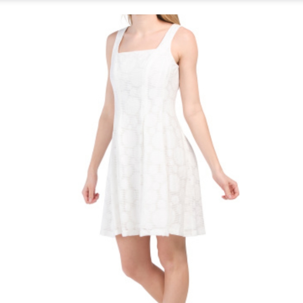 Nine west Inverted Box pleated dress